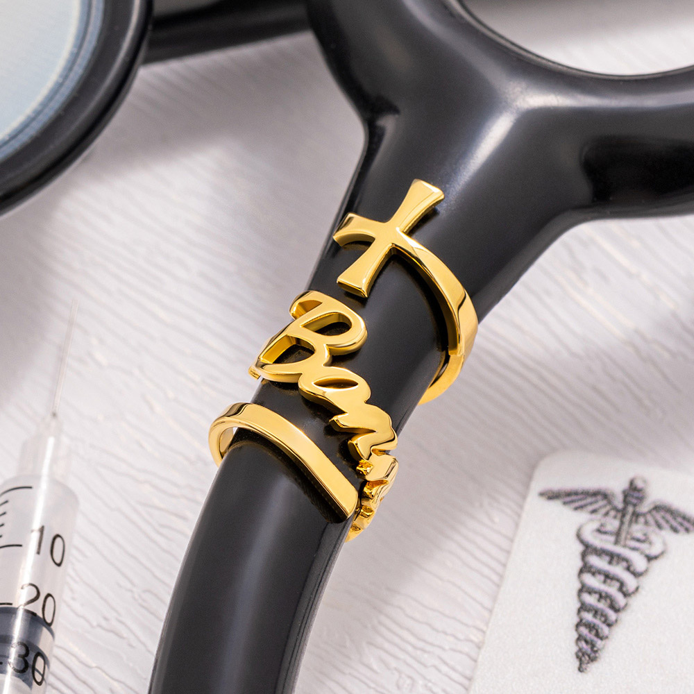 Medical Label - Niestandardowy stetoskop medyczny z krzyżem Etykieta
